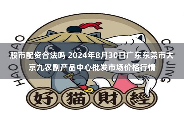 股市配资合法吗 2024年8月30日广东东莞市大京九农副产品中心批发市场价格行情