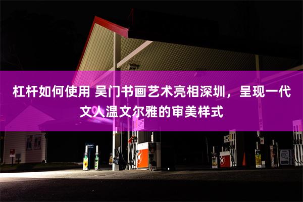 杠杆如何使用 吴门书画艺术亮相深圳，呈现一代文人温文尔雅的审美样式