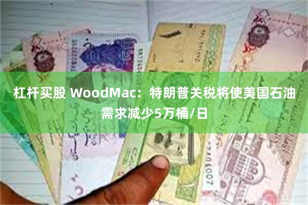 杠杆买股 WoodMac：特朗普关税将使美国石油需求减少5万桶/日